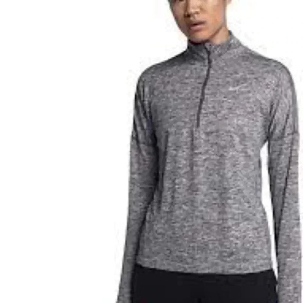 Nike Gray Running Jacket 1/4 zipper- Size XS